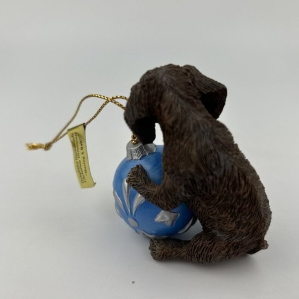 Danbury Mint Delightful Dachshunds Christmas Ornament HAVING A BALL - Picture 6 of 8